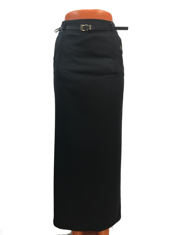 Long black Miss Anka Designer Skirt