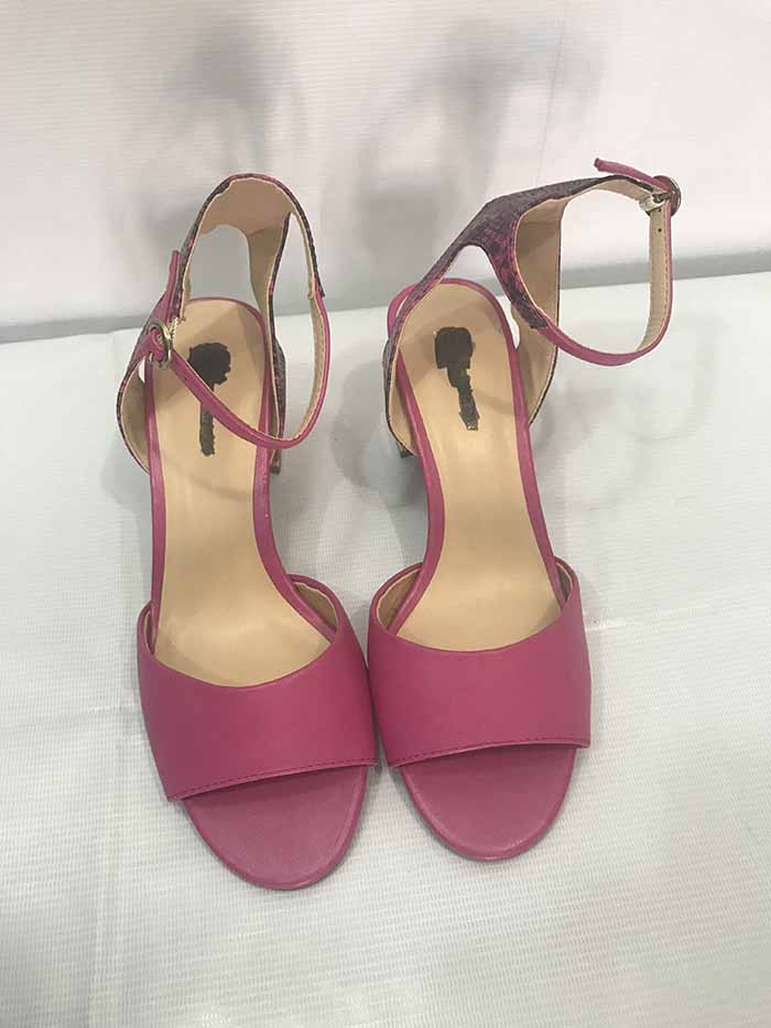 Pink Leather Sandals
