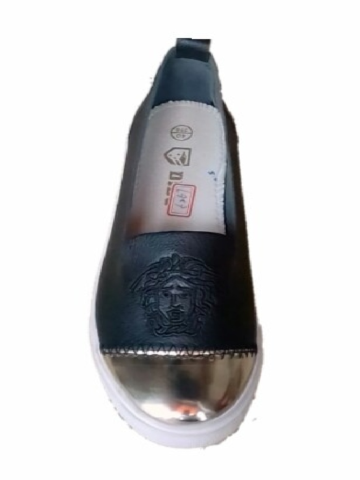  DIBU BLACK SNEAKERS SHOE WITH SILVER TOP FOR FEMALE 